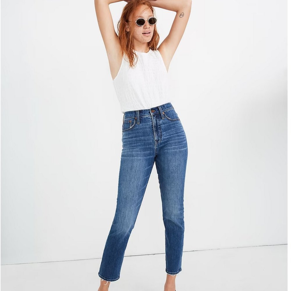 Madewell The Perfect Vintage Crop Jean - Cassie Wash - 27 - style L3912